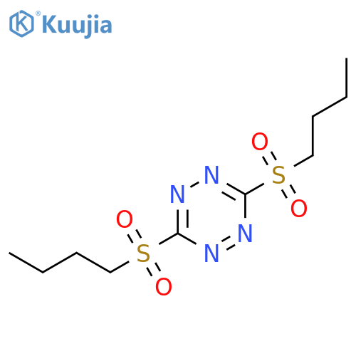 1,2,4,5-Tetrazine, 3,6-bis(butylsulfonyl)- structure