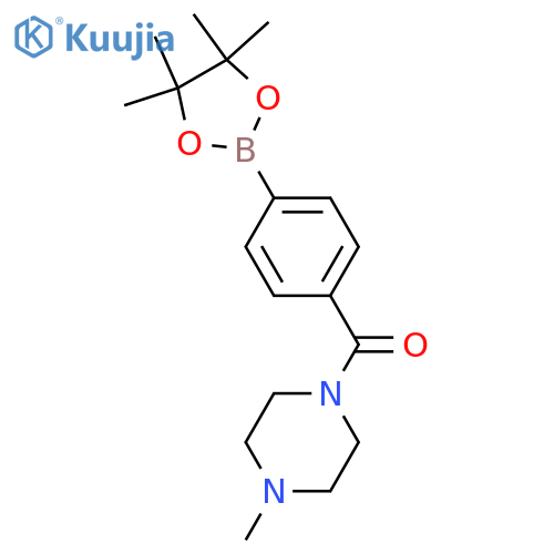 4-(4-Methylpiperazine-1-carbonyl)phenylboronic Acid Pinacol Ester structure