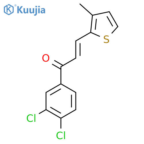 (2E)-1-(3,4-Dichlorophenyl)-3-(3-methylthiophen-2-yl)prop-2-en-1-one structure