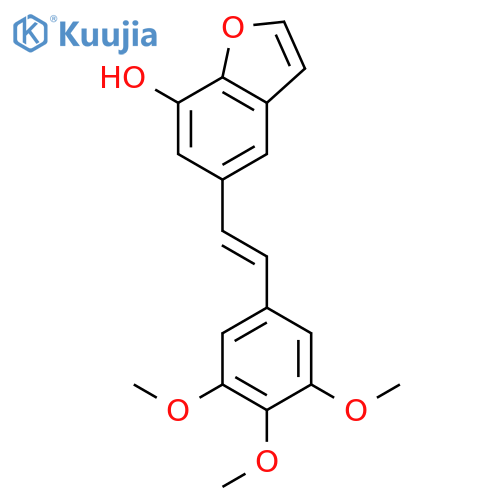 7-Benzofuranol, 5-[(1Z)-2-(3,4,5-trimethoxyphenyl)ethenyl]- structure
