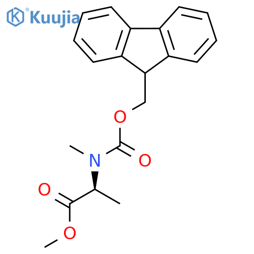 L-Alanine, N-[(9H-fluoren-9-ylmethoxy)carbonyl]-N-methyl-, methyl ester structure