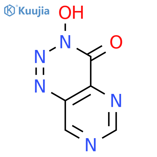 Pyrimido[5,4-d]-1,2,3-triazin-4(3H)-one, 3-hydroxy- structure