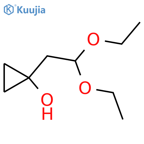 1-(2,2-diethoxyethyl)cyclopropan-1-ol structure