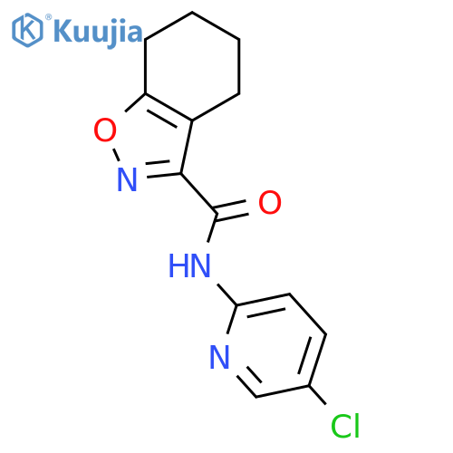 <br>4,5,6,7-Tetrahydro-benzo[d]isoxazole-3-carboxylic acid (5-chloro-pyridin-2- yl)-amide structure