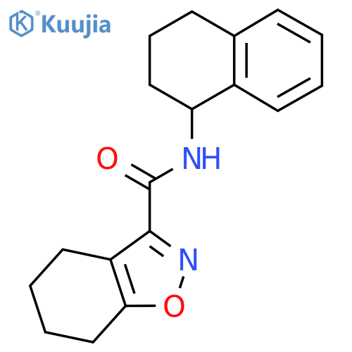 N-(1,2,3,4-Tetrahydronaphthalen-1-yl)-4,5,6,7-tetrahydro-1,2-benzoxazole-3-carboxamide structure
