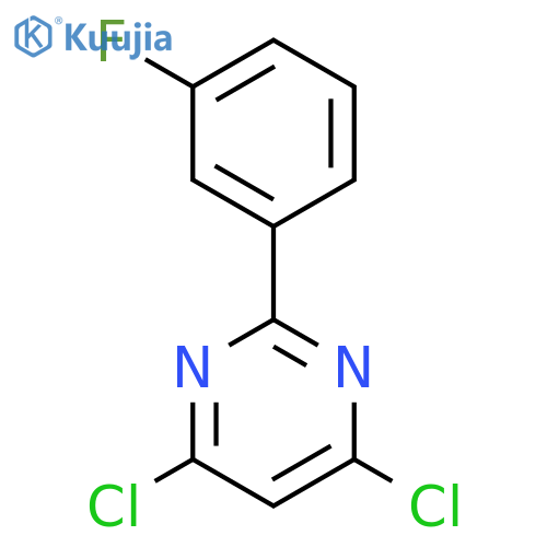 4,6-Dichloro-2-(3-fluorophenyl)pyrimidine structure