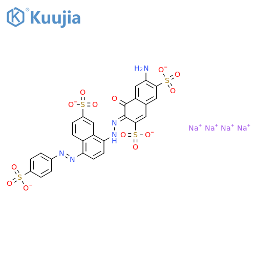 2,7-Naphthalenedisulfonicacid,6-amino-4-hydroxy-3-[2-[7-sulfo-4-[2-(4-sulfophenyl)diazenyl]-1-naphthalenyl]diazenyl]-,sodium salt (1:?) structure