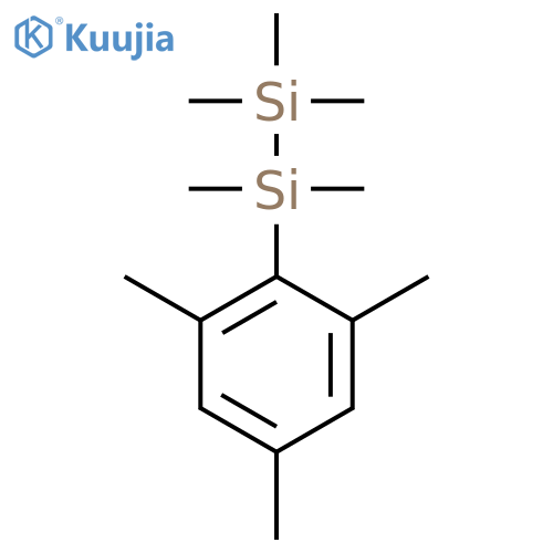 DISILANE, PENTAMETHYL(2,4,6-TRIMETHYLPHENYL)- structure