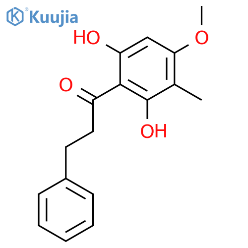 1-(2,6-Dihydroxy-4-methoxy-3-methyl-phenyl)-3-phenyl-propan-1-on structure
