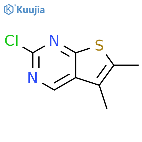 Thieno[2,3-d]pyrimidine, 2-chloro-5,6-dimethyl- structure