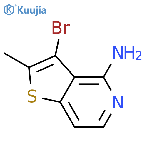 Thieno[3,2-c]pyridin-4-amine, 3-bromo-2-methyl- structure
