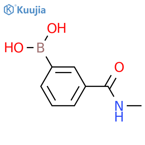 (3-(methylcarbamoyl)phenyl)boronic acid structure