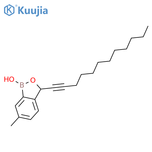 2,1-Benzoxaborole, 3-(1-dodecynyl)-1,3-dihydro-1-hydroxy-6-methyl- structure