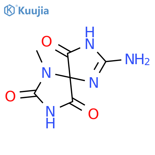1,3,6,8-Tetraazaspiro[4.4]non-6-ene-2,4,9-trione, 7-amino-1-methyl- structure