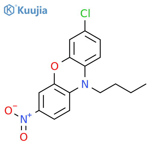 10H-Phenoxazine, 10-butyl-3-chloro-7-nitro- structure