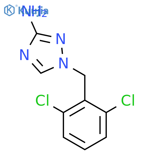 1-(2,6-dichlorophenyl)methyl-1H-1,2,4-triazol-3-amine structure