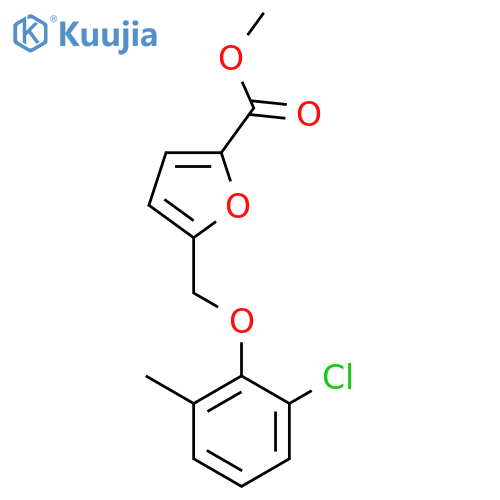 methyl 5-(2-chloro-6-methylphenoxy)methylfuran-2-carboxylate structure