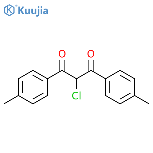 2-chloro-1,3-bis(4-methylphenyl)propane-1,3-dione structure