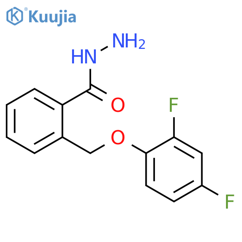 2-(2,4-difluorophenoxy)methylbenzohydrazide structure