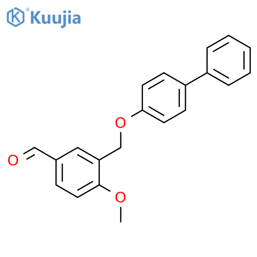 3-({1,1'-biphenyl-4-yloxy}methyl)-4-methoxybenzaldehyde structure