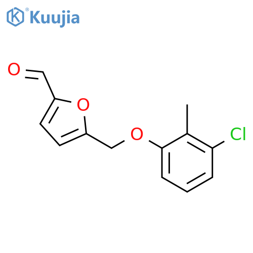 5-(3-chloro-2-methylphenoxy)methylfuran-2-carbaldehyde structure