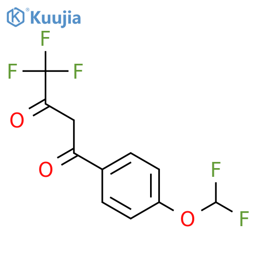 1-4-(Difluoromethoxy)phenyl-4,4,4-trifluorobutane-1,3-dione structure