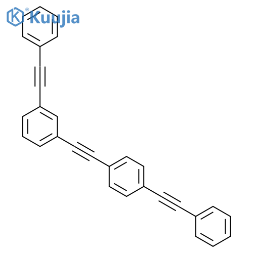 Benzene, 1-(phenylethynyl)-3-[[4-(phenylethynyl)phenyl]ethynyl]- structure