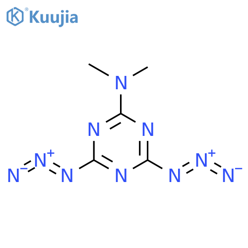 1,3,5-Triazin-2-amine, 4,6-diazido-N,N-dimethyl- structure