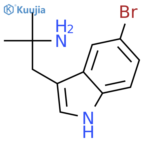 1-(5-bromo-1h-indol-3-yl)-2-methylpropan-2-amine structure