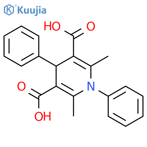 3,5-Pyridinedicarboxylicacid, 1,4-dihydro-2,6-dimethyl-1,4-diphenyl- structure