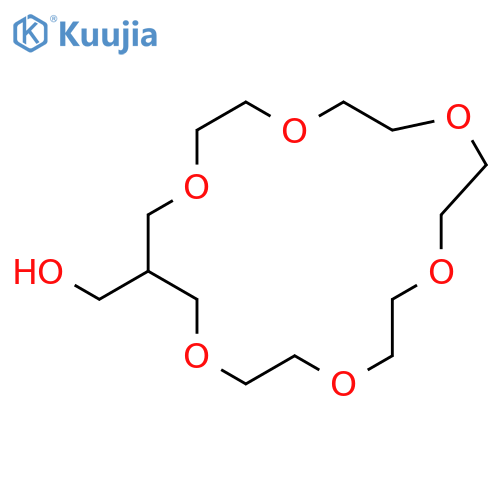 1,4,7,10,13,16-Hexaoxacyclononadecane-18-methanol structure