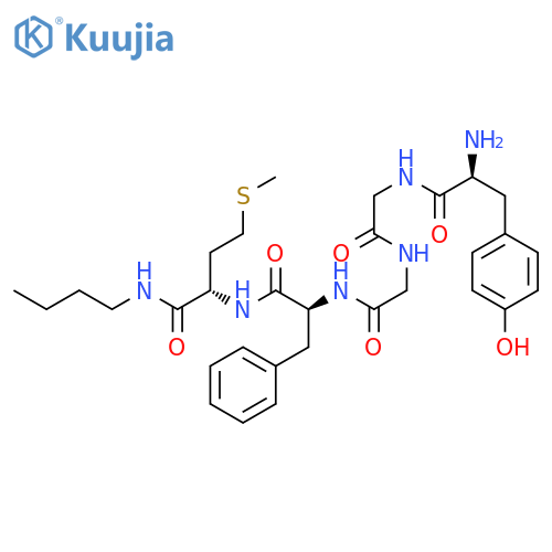 L-Methioninamide, L-tyrosylglycylglycyl-L-phenylalanyl-N-butyl- structure