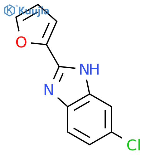 6-chloro-2-(2-furanyl)-1H-Benzimidazole structure