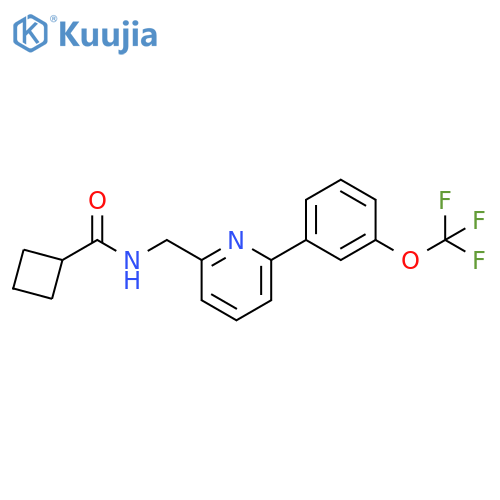 Cyclobutanecarboxamide, N-[[6-[3-(trifluoromethoxy)phenyl]-2-pyridinyl]methyl]- structure