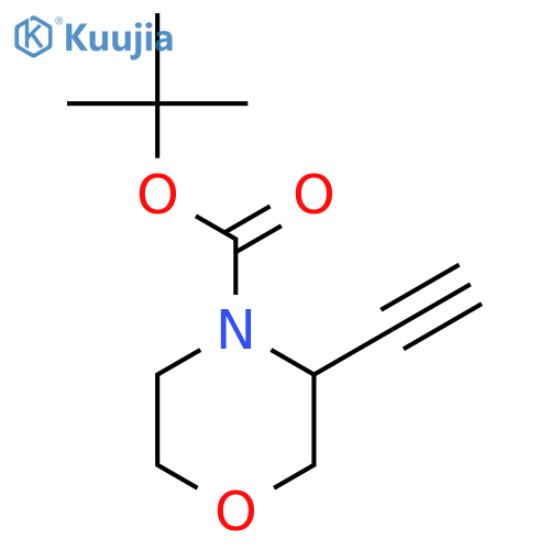 tert-butyl 3-ethynylmorpholine-4-carboxylate structure
