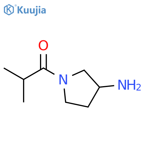 1-(3-aminopyrrolidin-1-yl)-2-methylpropan-1-one structure