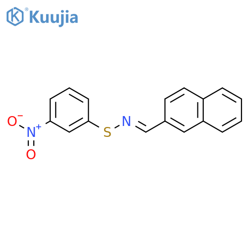 Benzenesulfenamide, N-(2-naphthalenylmethylene)-3-nitro- structure