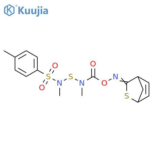 Benzenesulfonamide,N,4-dimethyl-N-[[methyl[[(2-thiabicyclo[2.2.1]hept-5-en-3-ylideneamino)oxy]carbonyl]amino]thio]- structure