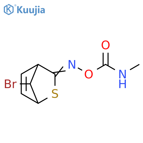 2-Thiabicyclo[2.2.1]hept-5-en-3-one, 7-bromo-, O-[(methylamino)carbonyl]oxime (9CI) structure