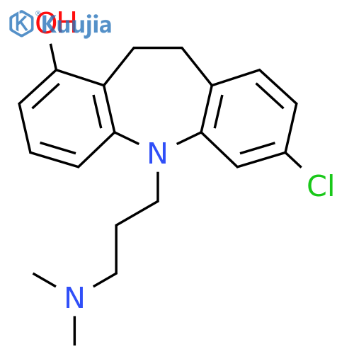 5H-Dibenz(b,f)azepin-1-ol, 7-chloro-5-(3-(dimethylamino)propyl)-10,11-dihydro- structure