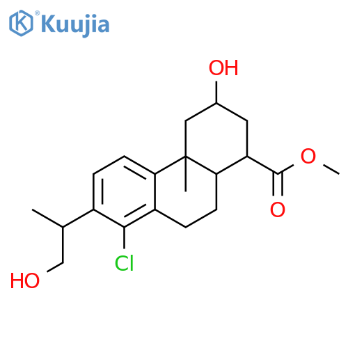 methyl 8-chloro-3-hydroxy-7-(1-hydroxypropan-2-yl)-4a-methyl-1,2,3,4,4a,9,10,10a-octahydrophenanthrene-1-carboxylate structure