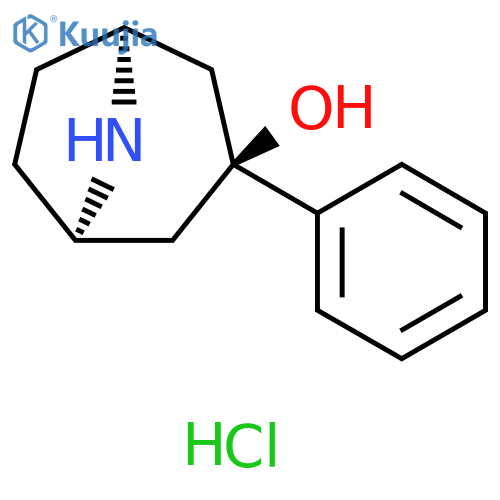 8-Azabicyclo[3.2.1]octan-3-ol, 3-phenyl-, hydrochloride (1:1), (3-endo)- structure