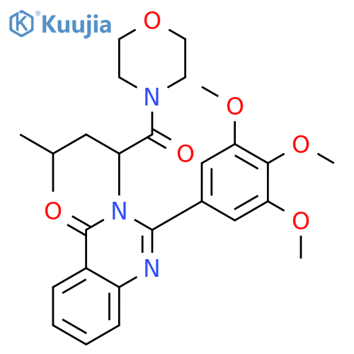 3-[3-methyl-1-(morpholin-4-ylcarbonyl)butyl]-2-(3,4,5-trimethoxyphenyl)quinazolin-4(3H)-one structure