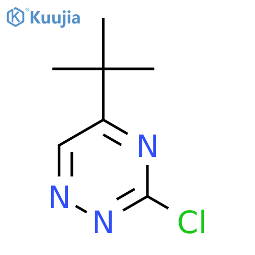 1,2,4-TRIAZINE, 3-CHLORO-5-(1,1-DIMETHYLETHYL)- structure