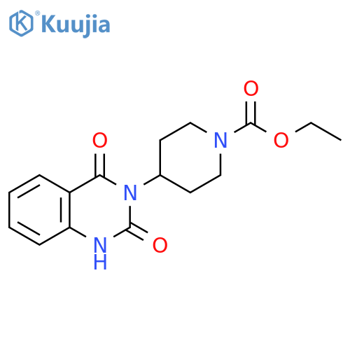 ethyl 4-(2,4-dioxo-1,2,3,4-tetrahydroquinazolin-3-yl)piperidine-1-carboxylate structure