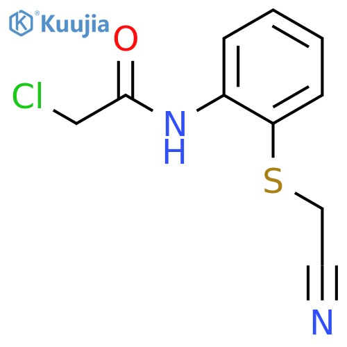 2-Chloro-N-{2-(cyanomethyl)sulfanylphenyl}acetamide structure