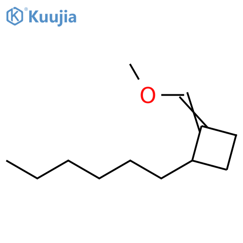 Cyclobutane, 1-hexyl-2-(methoxymethylene)- structure