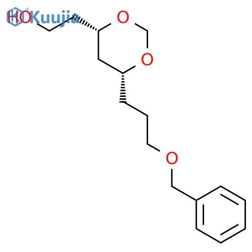 1,3-DIOXANE-4-ETHANOL, 6-[3-(PHENYLMETHOXY)PROPYL]-, (4S-CIS)- structure