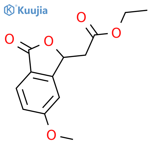 1-Isobenzofuranacetic acid, 1,3-dihydro-6-methoxy-3-oxo-, ethyl ester structure