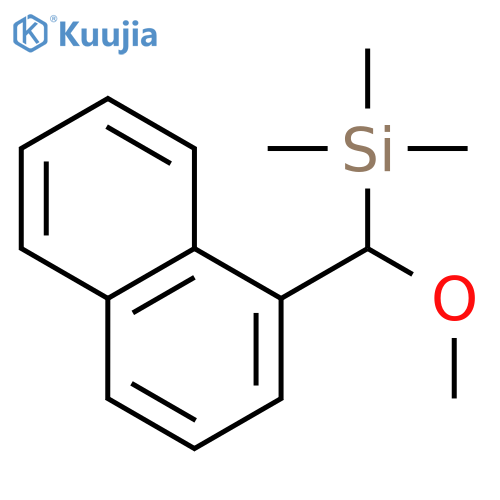 Silane, (methoxy-1-naphthalenylmethyl)trimethyl- structure